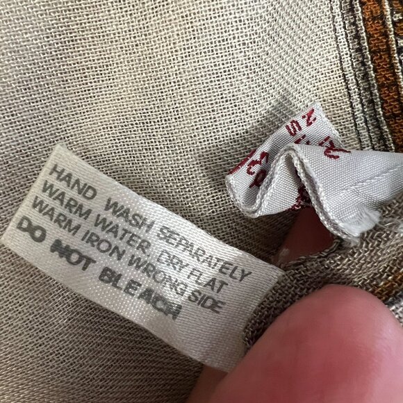 Vintage Rayon Scarf Made in Italy for Strawbridge & Clothier  C. 1970s - Picture 8 of 14